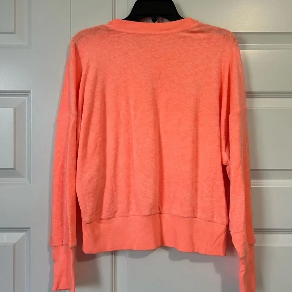 Neon Orange Cropped Sweater - Picture 4 of 5
